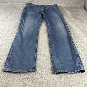 Wrangler Jeans Mens 36x32 Blue Cowboy Cut 13MGS Rodeo Workwear Mid Rise Western